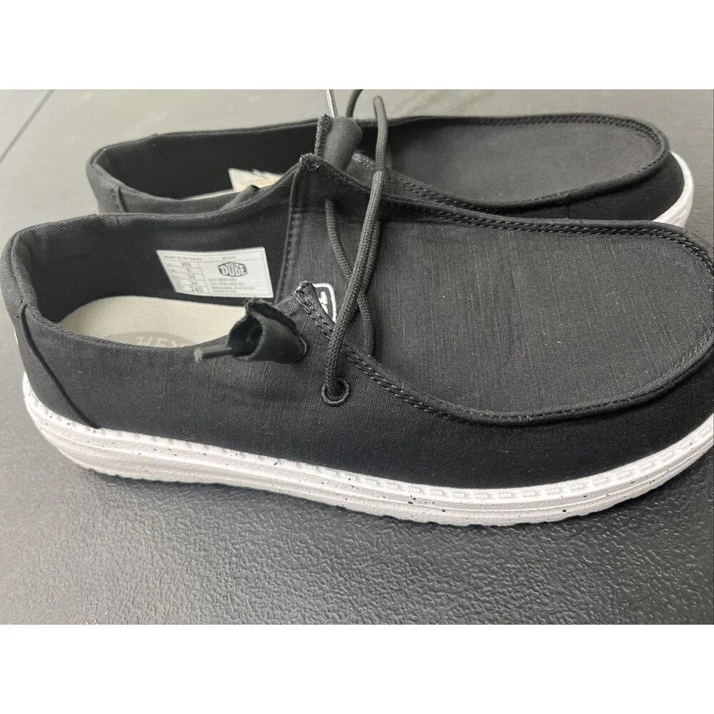 NEW Hey Dude Black Wendy Funk Mono Men's Slip on Shoes Size 8